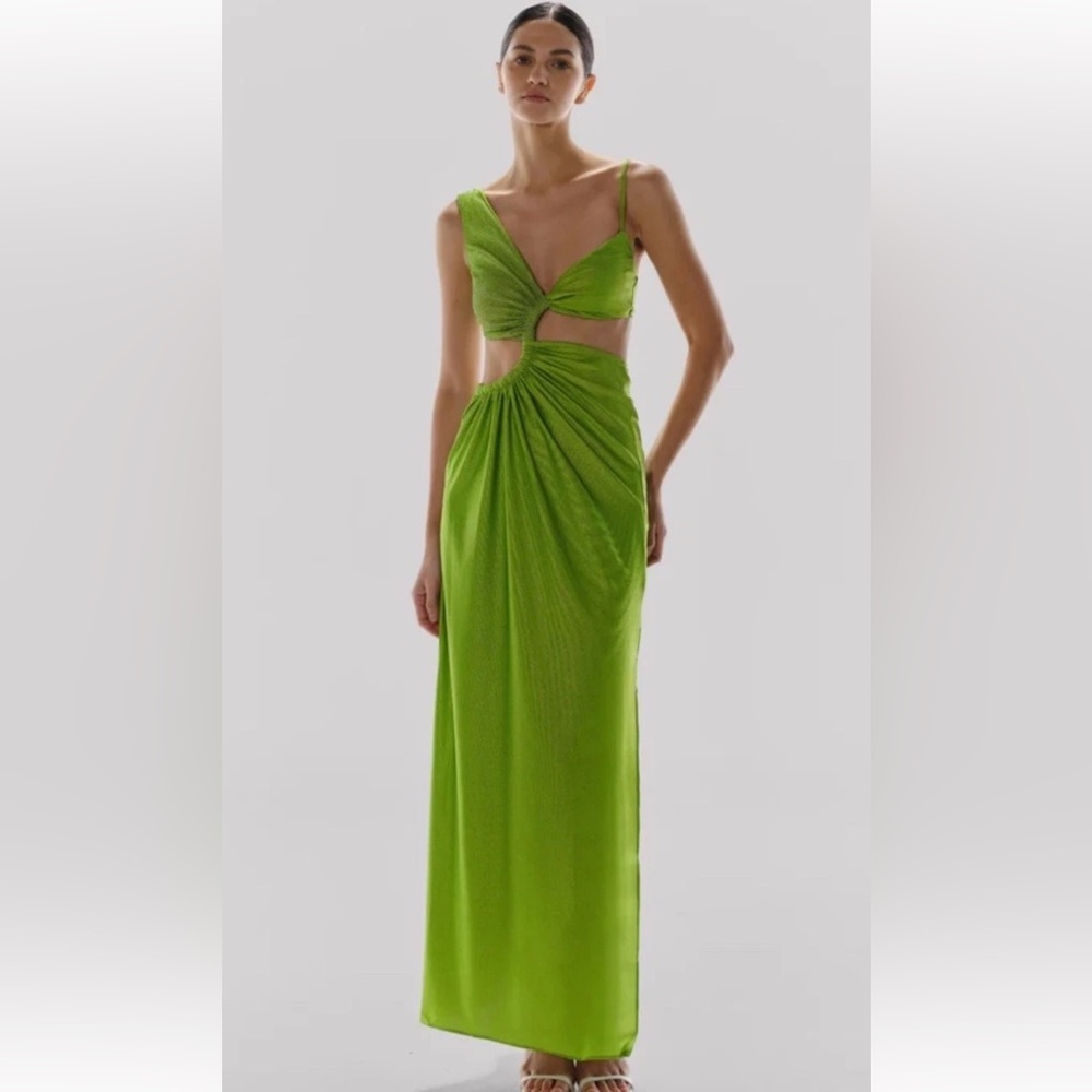 Baobab Collection Valle De La Luna Lara Maxi Dress Sz Small Green